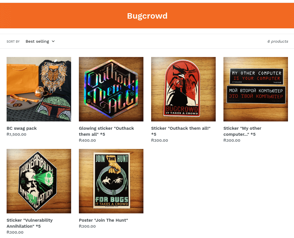 swag store bugcrowd